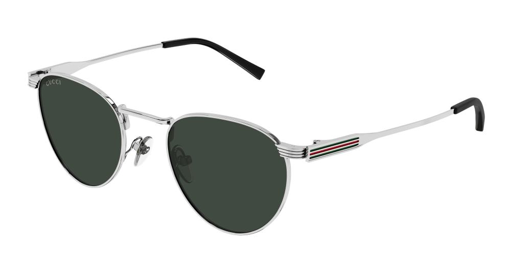 Gucci Sunglasses Mens In Silver Green GG1875S-002