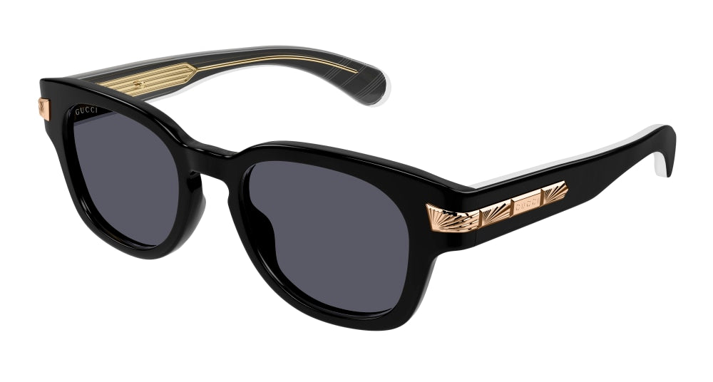Gucci Sunglasses Man Black Grey Gg1518S-001