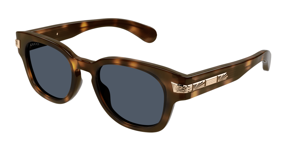 Gucci Sunglasses Man Havana Blue Gg1518S-002