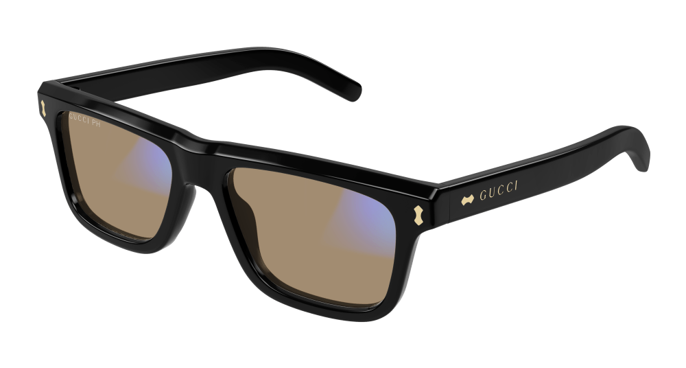 Gucci Sunglasses Man Black Transparent Gg1525S-001