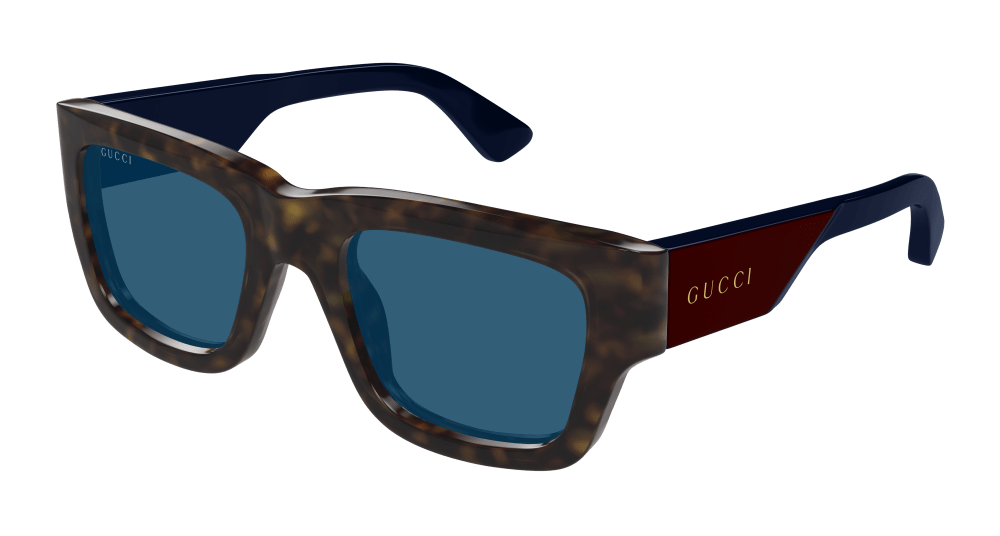 Gucci Sunglass Man Havana Red Blue GG1668S-002