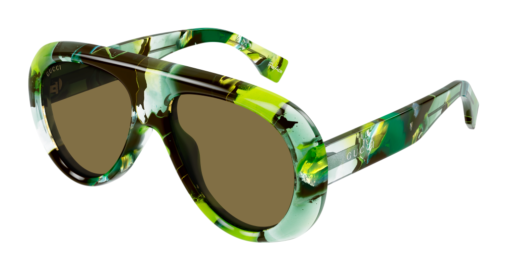Gucci Sunglasses Mens In Green Brown GG1909S-002