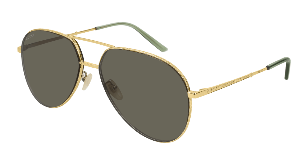 Gucci Sunglasses Unisex In Gold Grey Gg0356S-005