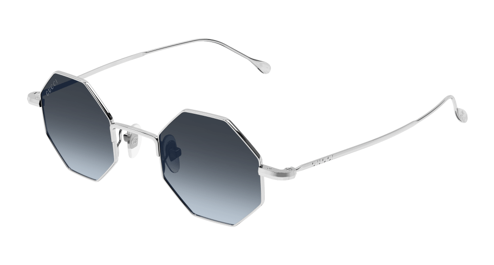 Gucci Sunglasses Unisex In Silver Blue GG1814S-003