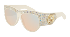 Gucci Sunglass Woman White Transparent GG0144S-004