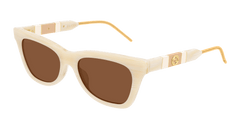 Gucci Sunglass Woman Beige Brown GG0598S-005