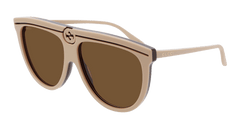 Gucci Sunglass Woman Beige Brown GG0732S-002