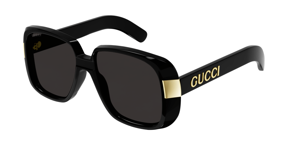 Gucci Sunglass Woman Black Grey GG0318S-005