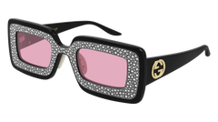 Gucci Sunglass Woman Black Pink GG0974S-001