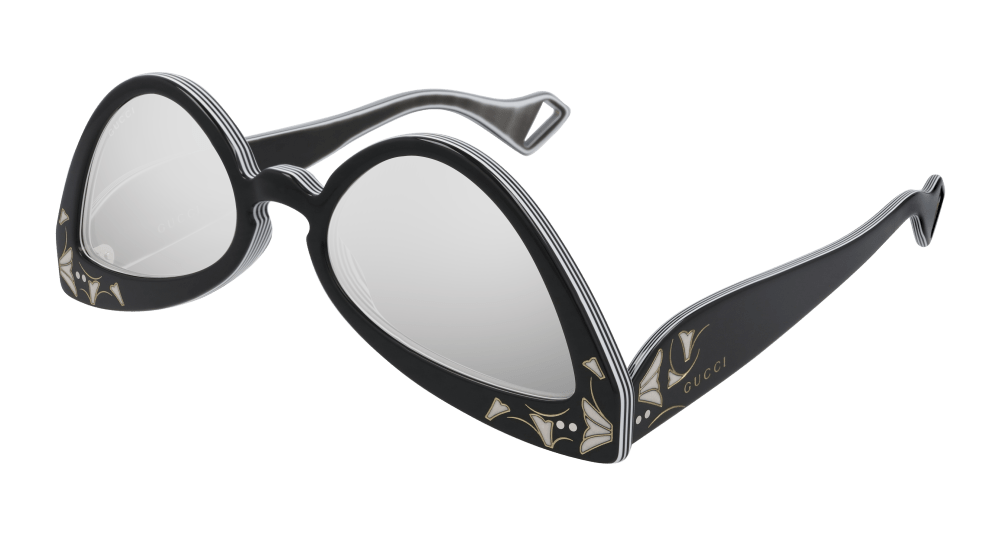 Gucci Sunglass Woman Black Silver GG0874S-003