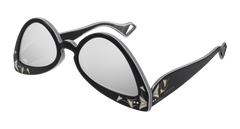 Gucci Sunglass Woman Black Silver GG0874S-003