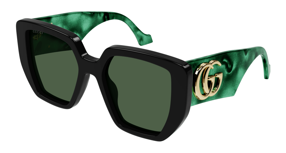 Gucci Sunglass Woman Black Green GG0956S-001