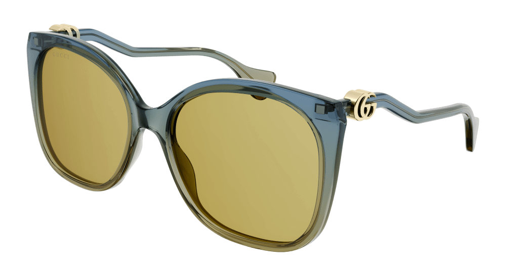 Gucci Sunglass Woman Blue Brown GG1010S-003