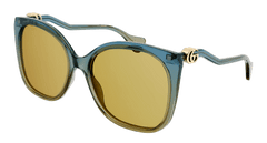 Gucci Sunglass Woman Blue Brown GG1010S-003