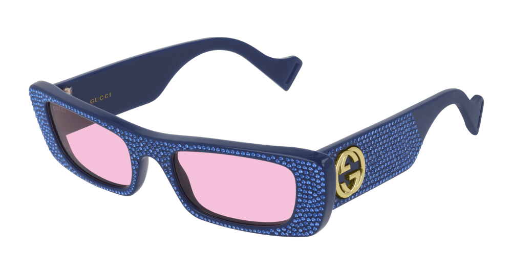 Gucci Sunglass Woman Blue Pink GG0516S-010