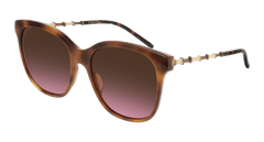 Gucci Sunglass Woman Havana Gold Brown GG0654S-003