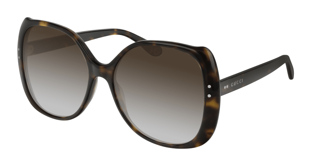 Gucci Sunglass Woman Havana Brown GG0472S-002