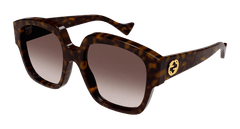 Gucci Sunglass Woman Havana Brown GG1372S-002