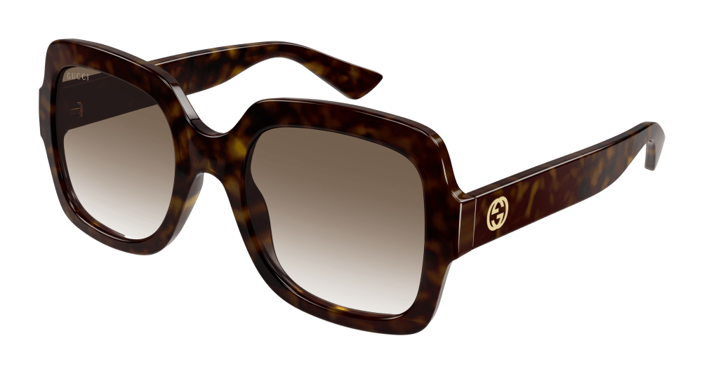 Gucci Sunglass Woman Havana Brown GG1337S-003