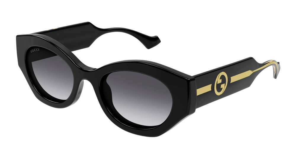 Gucci Sunglass Woman Black Crystal Grey Gg1553S-001