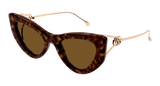 Gucci sunglasses Woman Havana Gold Brown GG1565S-002