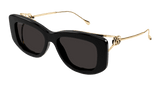 Gucci Sunglass Woman Black Gold Grey GG1566SA-001