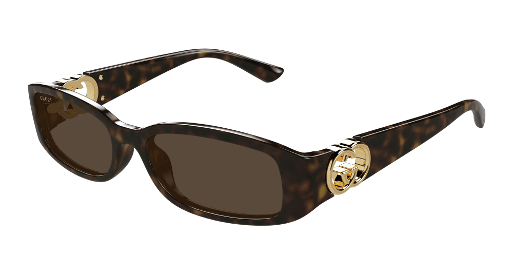 Gucci Sunglasses Woman Havana Brown Gg1661S-002