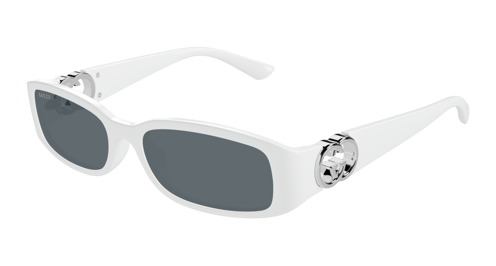 Gucci Sunglasses Woman White Grey Gg1661S-003