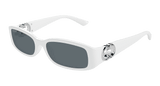 Gucci Sunglasses Woman White Grey Gg1661S-003