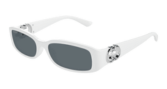 Gucci Sunglasses Woman White Grey Gg1661S-003