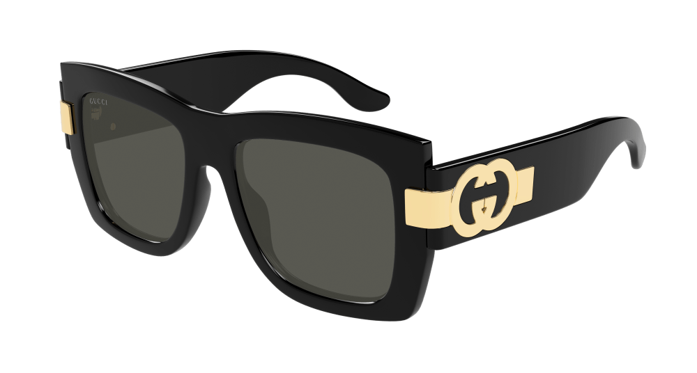 Gucci Sunglass Woman Black Grey GG1688S-001