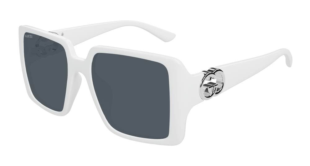 Gucci Sunglasses Woman White Grey Gg1692S-003