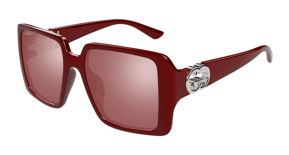 Gucci Sunglasses Woman Burgundy Red Gg1692S-005