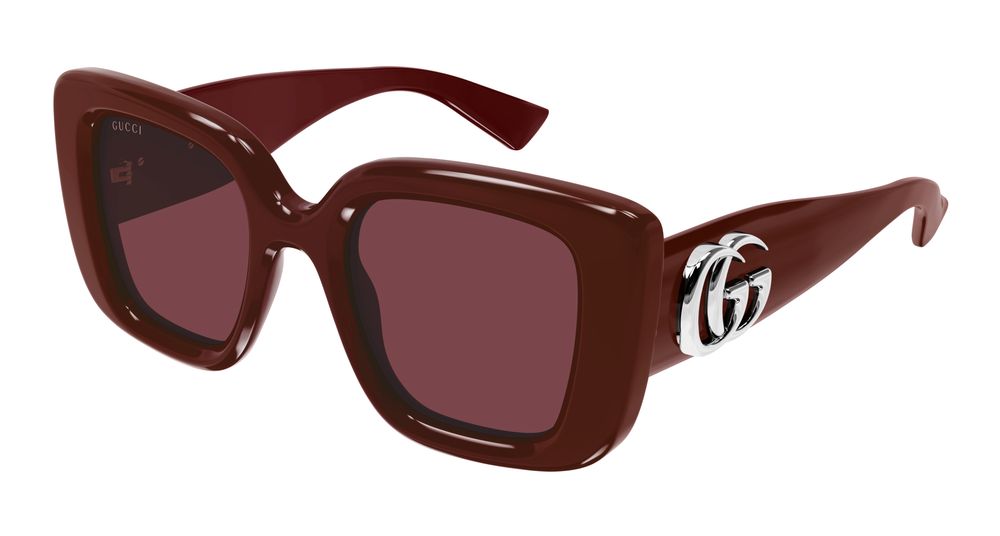 Gucci Sunglasses Womens In Burgundy Red GG1975S-005