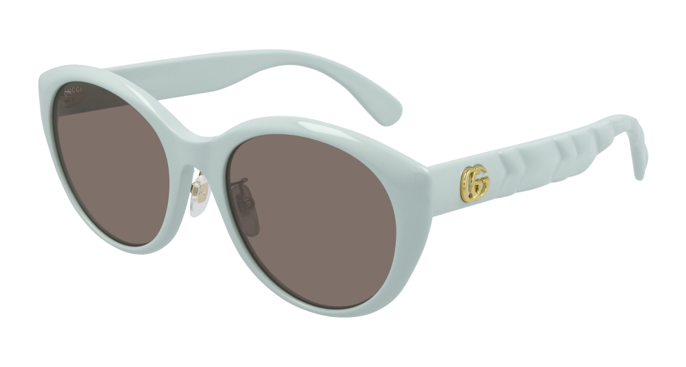 Gucci Sunglass Woman Green Brown GG0814SK-003