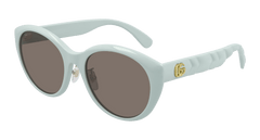 Gucci Sunglass Woman Green Brown GG0814SK-003