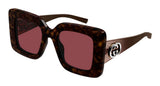 Gucci Sunglasses Womens in Havana Brown Red GG2025S-002