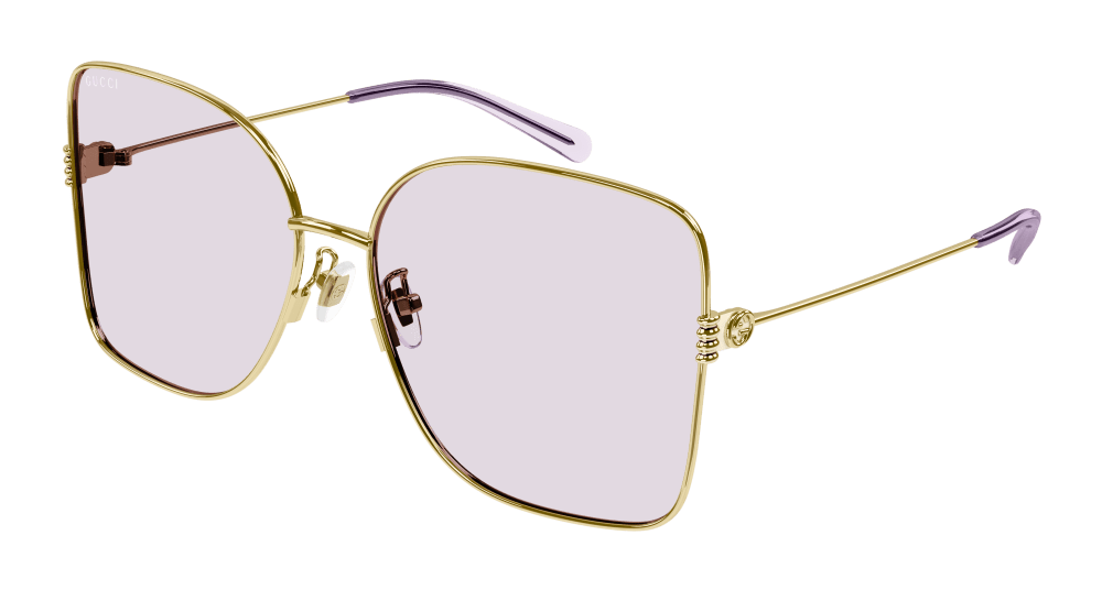 Gucci Sunglass Woman Gold Gold Pink GG1282SA-004