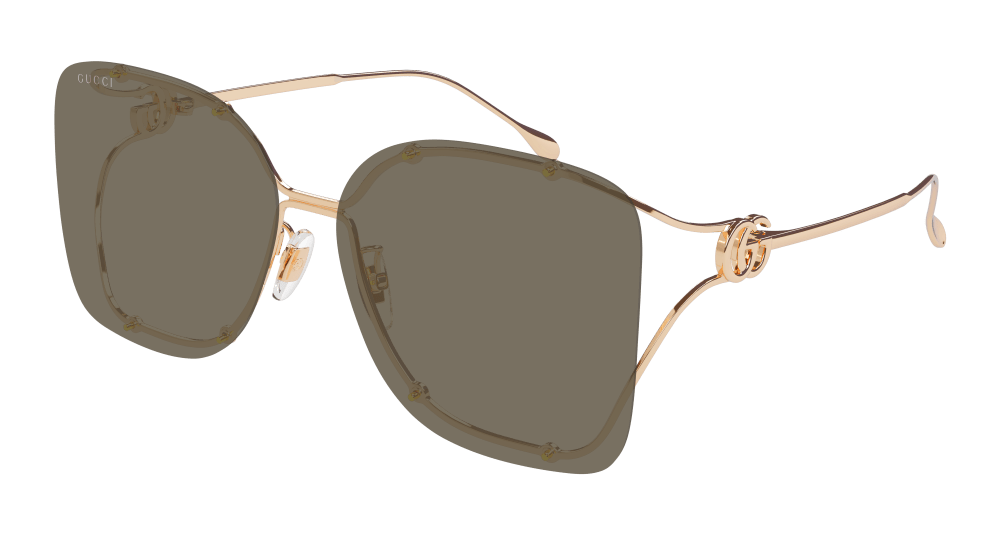 Gucci Sunglass Woman Gold Brown Gg1713Sa-002