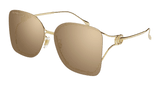 Gucci Sunglass Woman Gold Brown GG1713SA-003
