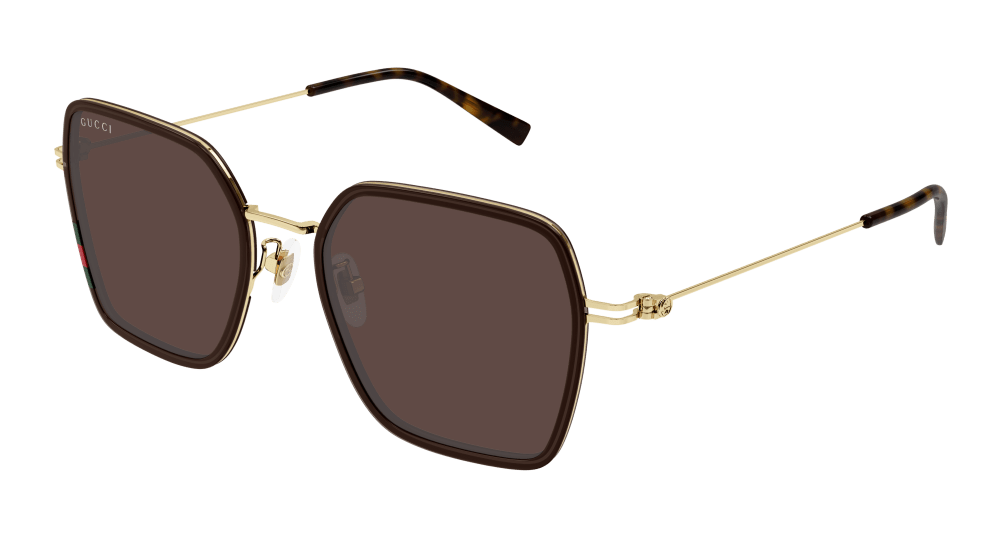 Gucci Sunglasses Womens In Brown Gold Brown GG1850SA-003