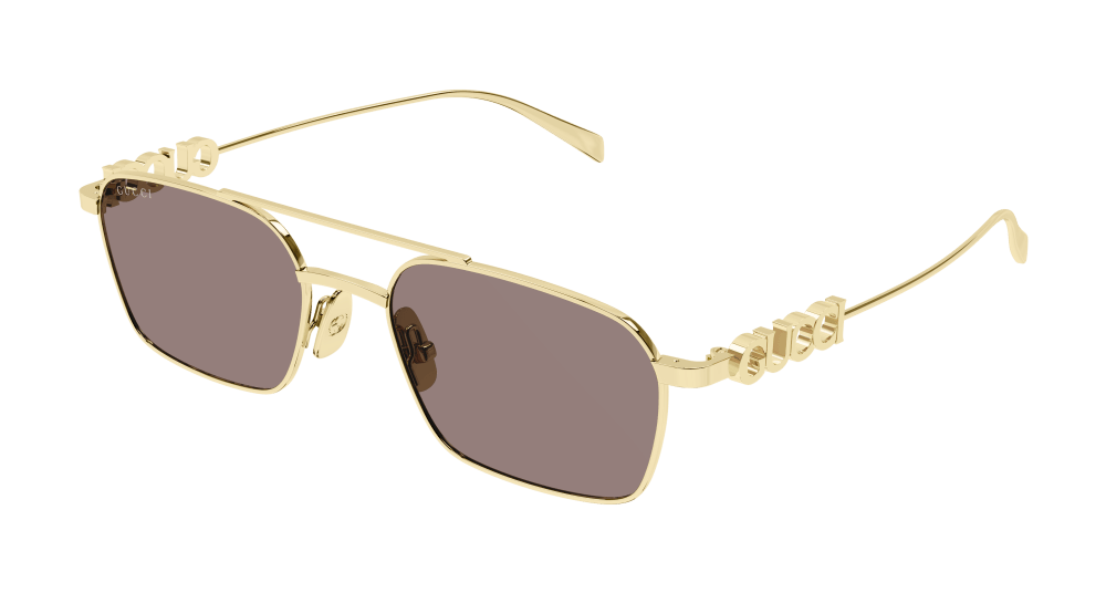 Gucci Sunglasses Womens In Gold Brown GG1804S-003