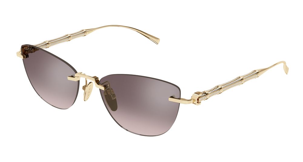Gucci Sunglasses Womens in Gold Brown GG2063S-005