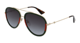 Gucci Sunglasses Womens in Gold Green GG0062S-003