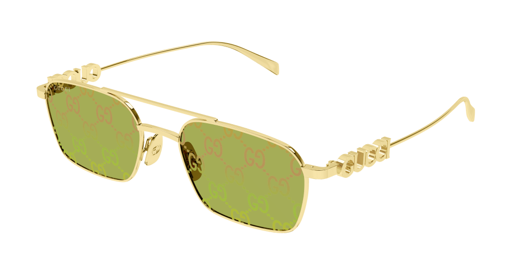 Gucci Sunglasses Womens In Gold Green GG1804S-002