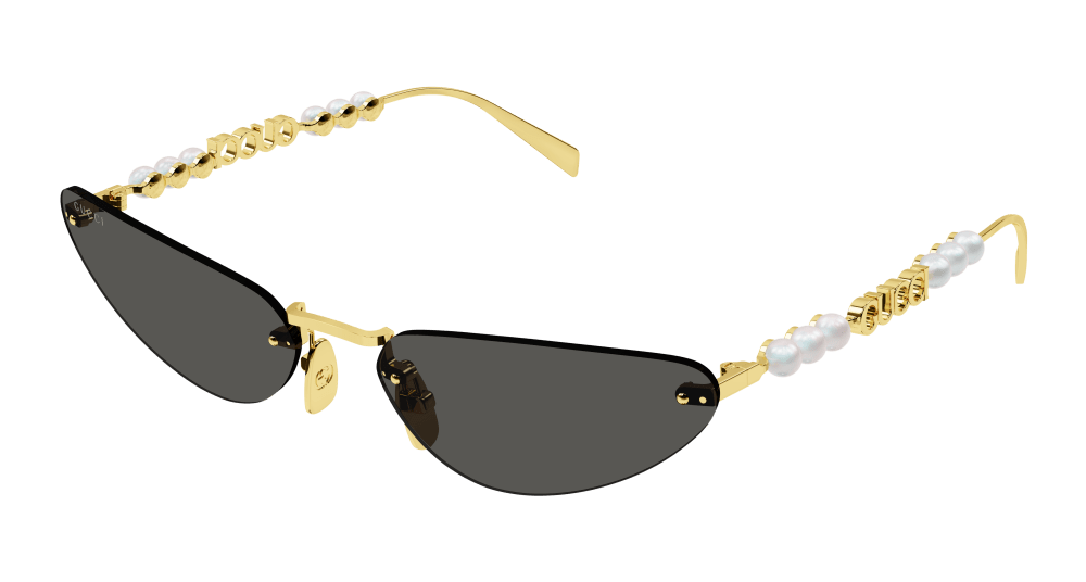 Gucci Sunglasses Womens In Gold Grey GG1920S-001