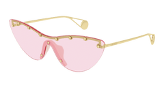 Gucci Sunglass Woman Gold Pink GG0666S-004