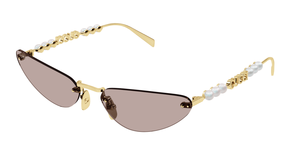 Gucci Sunglasses Womens In Gold Pink GG1920S-004