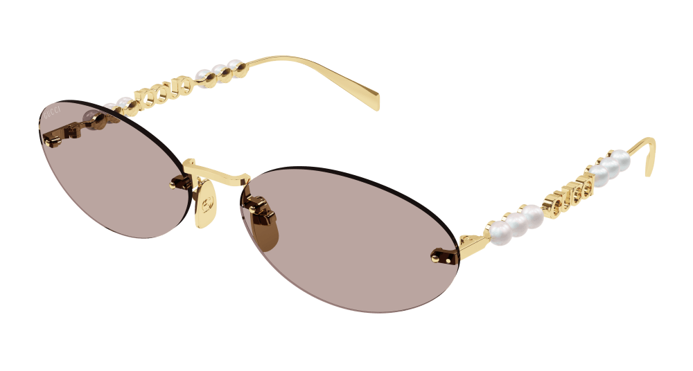Gucci Sunglasses Womens In Gold Pink GG1922S-004