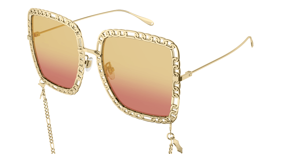 Gucci Sunglass Woman Gold Yellow GG1033S-001